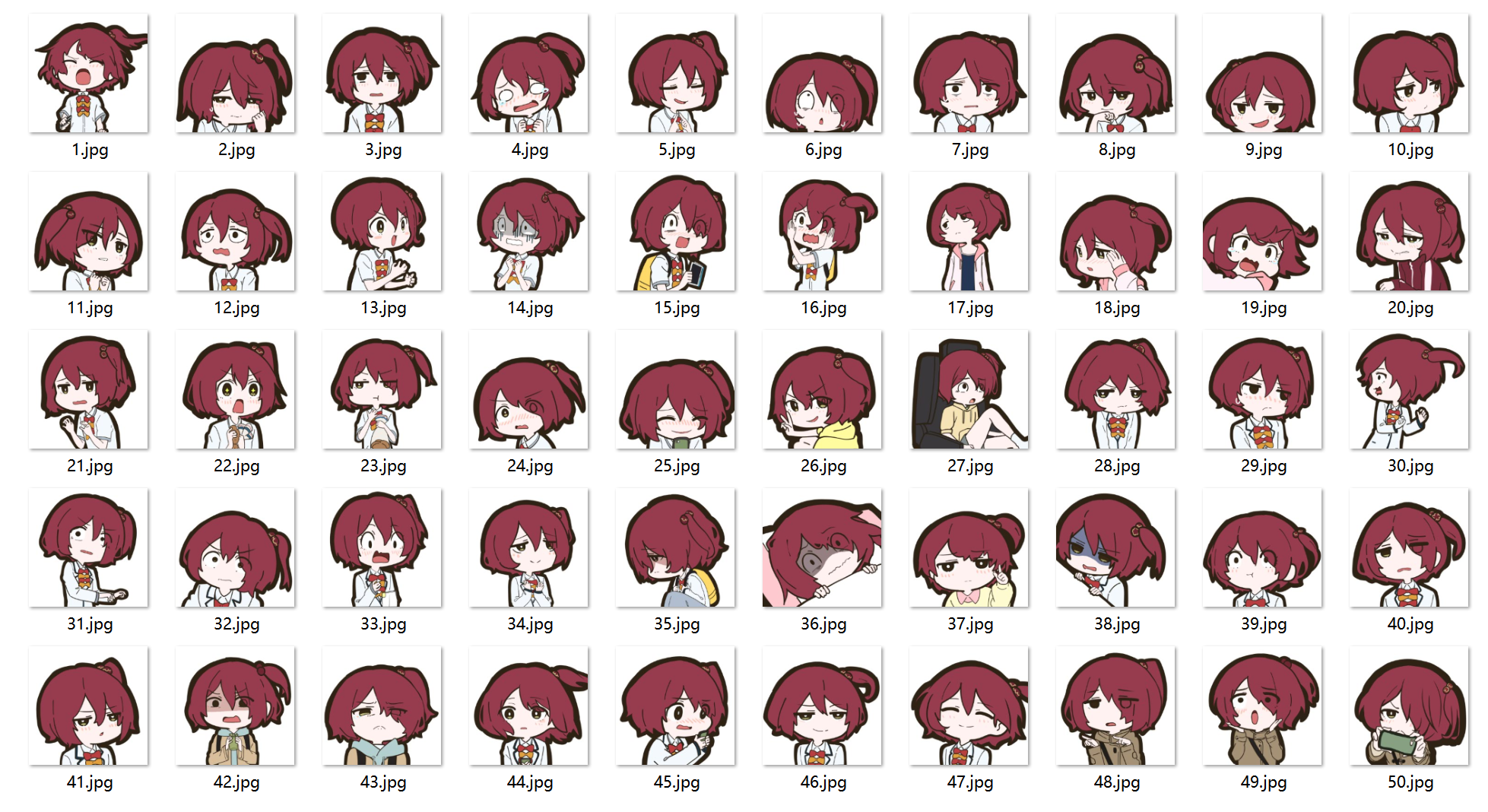 小鞠的静态表情